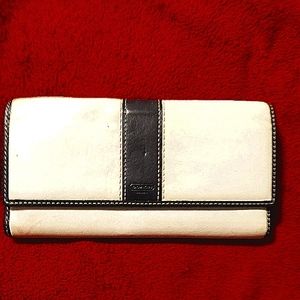 Coach wallet blue and white